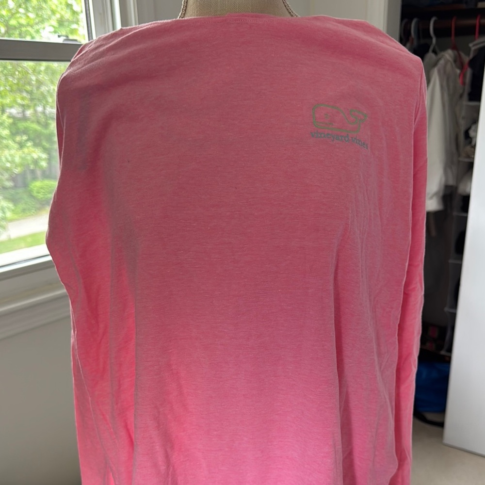 Vineyard Vines Pink Crew Neck Tee